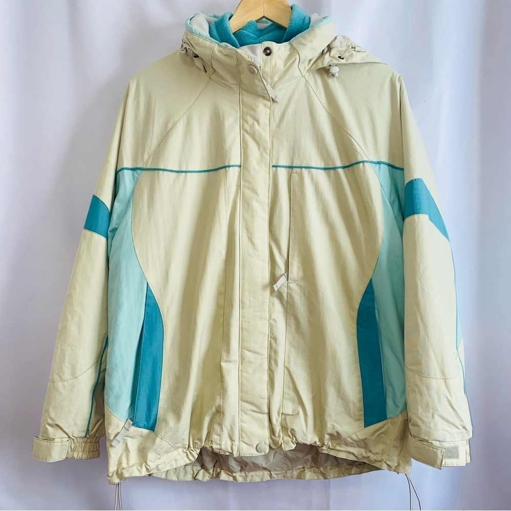 Vintage Cabela's Retro 80's 90's Fleece Lined Hooded Ski Snow Jacket Size L